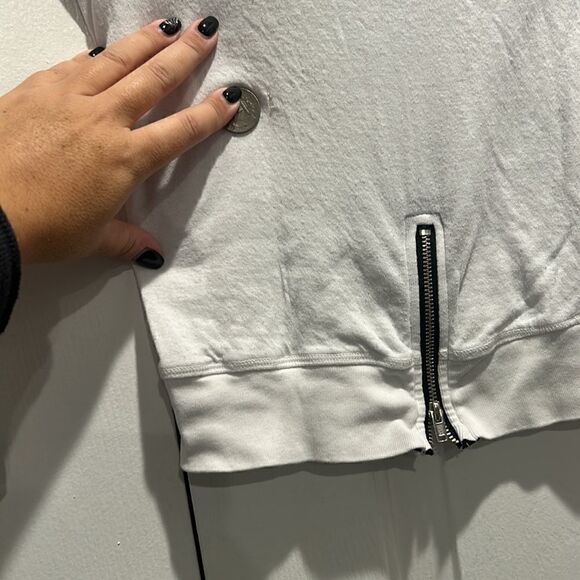 T2 Love Girls White/Black Lightweight Sweatshirt, Size 6 - Picture 8 of 10